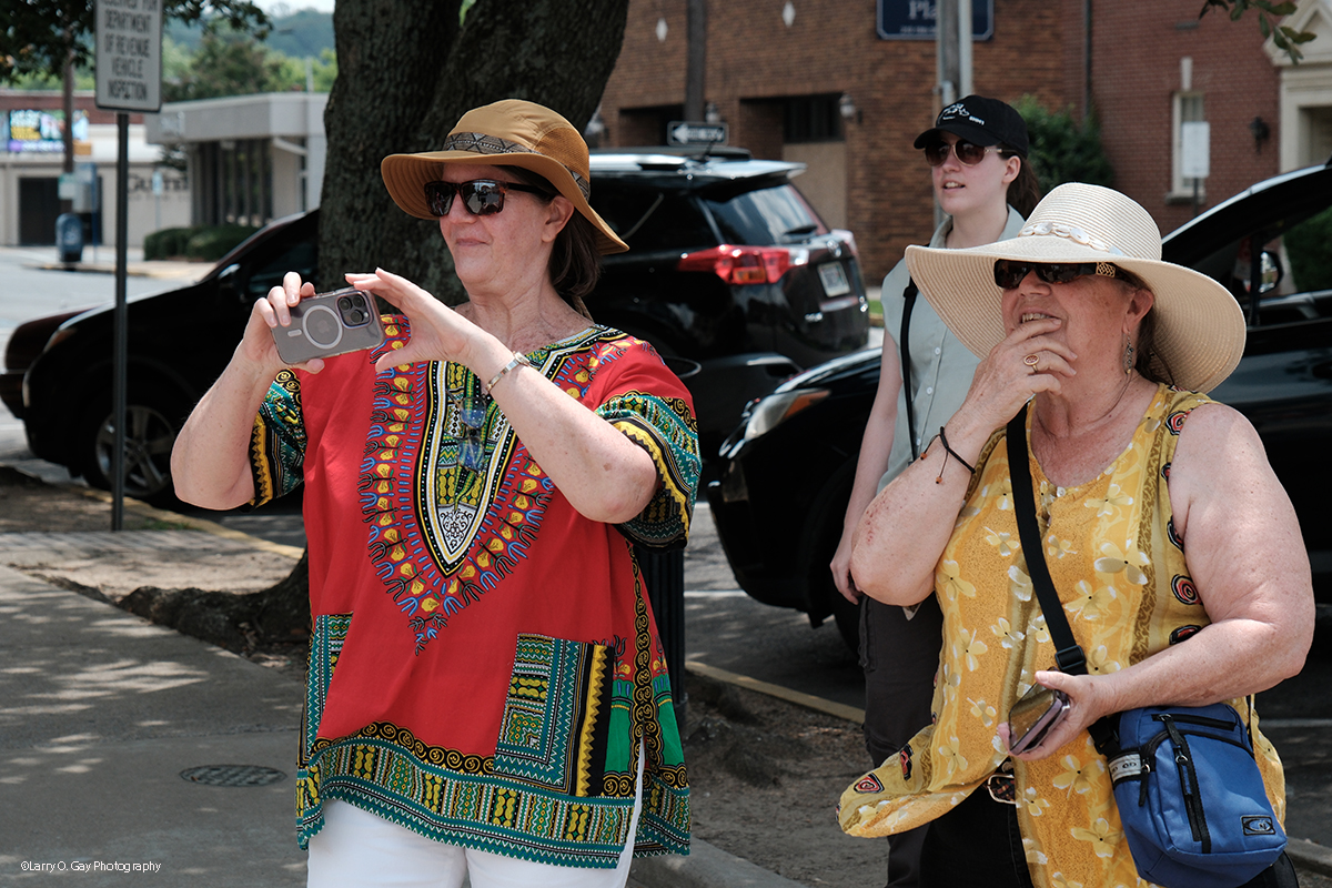 Festival spectators enjoying the performances