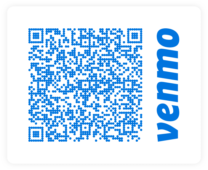 QR code to pay CACAO membership dues with Venmo